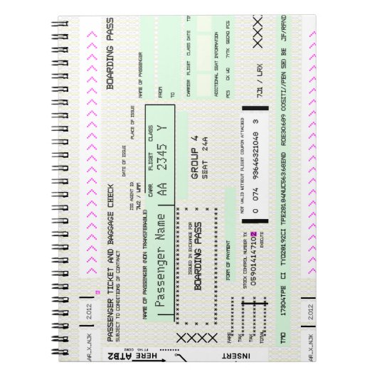 Deze instapkaart wijzigen notitieboek (Voorkant)