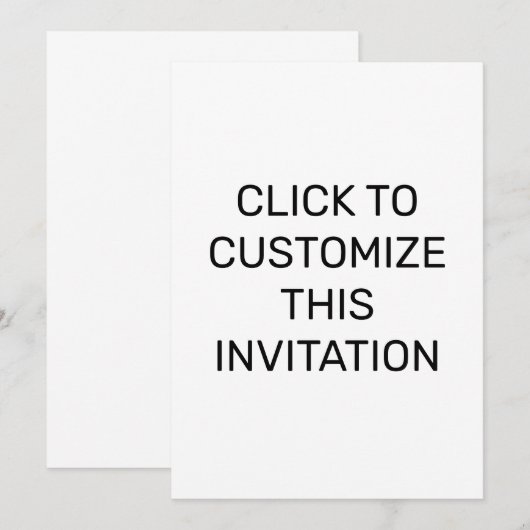 DEZE INVITATIE AANPASSEN KAART (Voorkant / Achterkant)