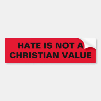 DEZE IS GEEN CHRISTELIJKE WAARDE BUMPERSTICKER