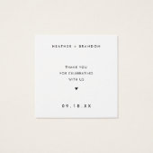 Deze is op ons bruiloft-Drink. Vierkante Visitekaartjes (Achterkant)