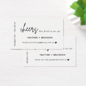 Deze is op ons Drink Ticket Kaarten Visitekaartje (Bureau)