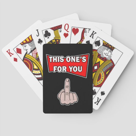 Deze is voor jou speelkaarten (Achterkant)