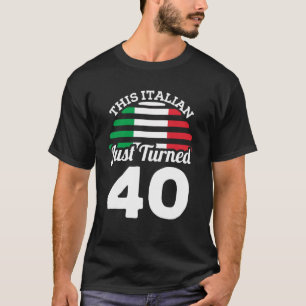 Deze Italiaan heeft zojuist 40 Italië 40ste verjaa T-shirt