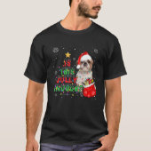 Deze Jolly Shih Tzu Dog Merry Kerstmis T-shirt (Voorkant)