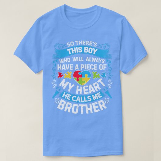 Deze jongen die hij noemt me Broer Autism Boys T-shirt (Design voorkant)
