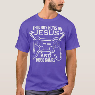 Deze jongen gaat op Jezus en Videogames Christelij T-shirt