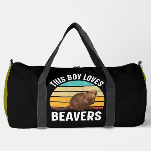 Deze Jongen Houdt Van Bevers Plunjezak (Voorkant)