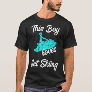 Deze jongen houdt van Jet Skiing Jet Ski Driver Wa T-shirt