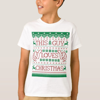 Deze jongen houdt van Kerstmis, lomp Sweater Youth T-shirt