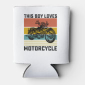 Deze jongen houdt van motorfiets blikjeskoeler (Voorkant)