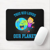 Deze jongen houdt van onze planeet _1 muismat (Met muis)