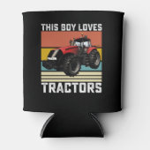 Deze jongen houdt van tractoren blikjeskoeler (Voorkant)
