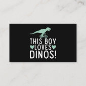 Deze jongen houdt van treinen en touwtrekkers visitekaartje (Achterkant)