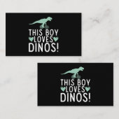 Deze jongen houdt van treinen en touwtrekkers visitekaartje (Voorkant / Achterkant)