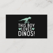 Deze jongen houdt van treinen en touwtrekkers visitekaartje (Voorkant)