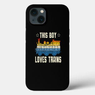 Deze Jongen Houdt Van Treinen Liefhebber Spoorweg  iPhone 13 Hoesje