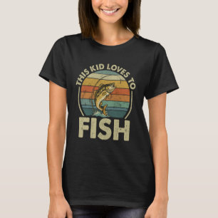 Deze Jongen Houdt Van Vissen Baars Vissen Humor Li T-shirt