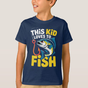 Deze Jongen Houdt van Vissen Vissen Kinderen Visse T-shirt