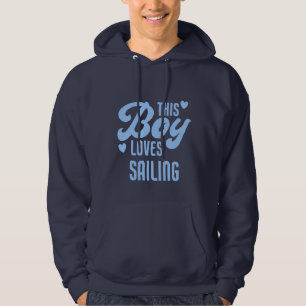 Deze Jongen Houdt Van Zeilen Funny Zeiler Hoodie