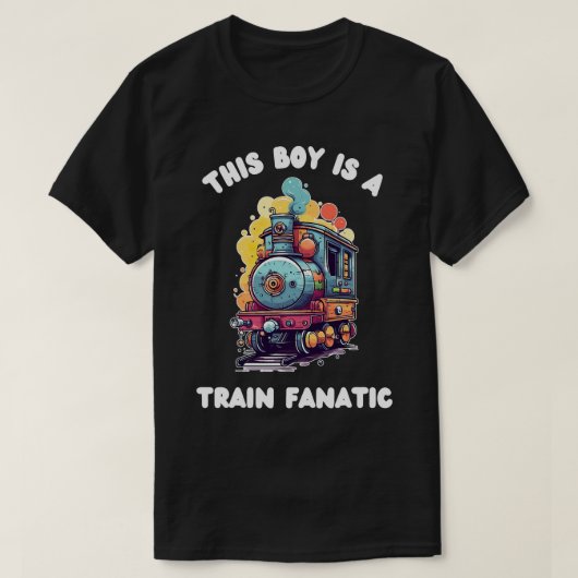 Deze jongen is een Train Fanatic T-shirt (Design voorkant)