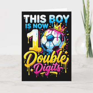 Deze jongen is nu 10 dubbele cijfers voetbal 10e v kaart