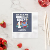 Deze jongen is nu 2 cijfers grappige 10e verjaarda servet (Insitu)