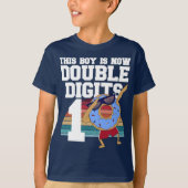 Deze jongen is nu 2 cijfers grappige 10e verjaarda t-shirt (Voorkant)