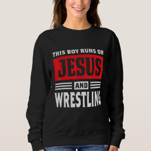 Deze jongen loopt op Jezus en wast Christelijk Gif Trui