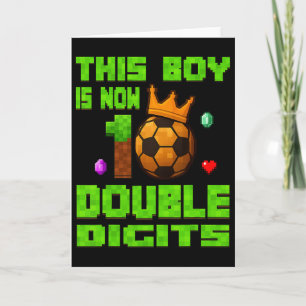 Deze jongen nu 10 dubbele cijfers voetbal 10 jaar kaart