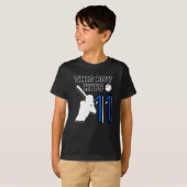 Deze jongen slaat 11 - honkbal 11h verjaardag t-shirt (Voorkant volledig)