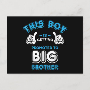 Deze jongen wordt gepromoveerd tot grote broer briefkaart