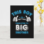 Deze jongen wordt gepromoveerd tot grote broer kaart (Gele Bloem)