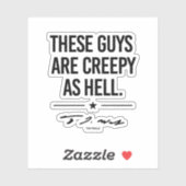 Deze jongens zijn griezelig - Tim Walz Sticker (Vel)