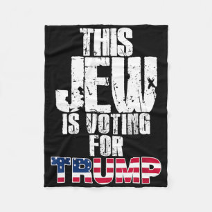 Deze jood stemt op Trump joodse Republikeinse stem Fleece Deken