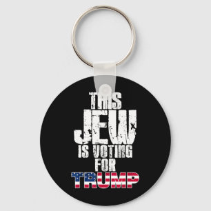 Deze jood stemt op Trump joodse Republikeinse stem Sleutelhanger