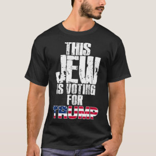 Deze jood stemt op Trump joodse Republikeinse stem T-shirt
