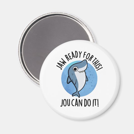Deze Jou kan het grappige Shark Pun doen Magneet (Voorkant / Achterkant)