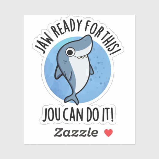 Deze Jou kan het grappige Shark Pun doen Sticker (Vel)