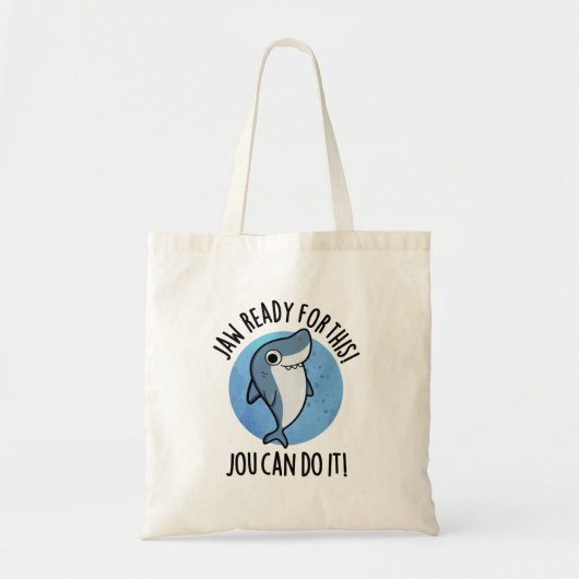 Deze Jou kan het grappige Shark Pun doen Tote Bag (Voorkant)