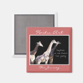 Deze Jouney Haiku kunstmagneet Magneet (Voorkant / Achterkant)