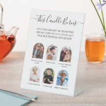 Deze Kaars Brand Fotobruiloft Gedenkteken
