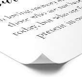 Deze Kaars Brand In Onze Harten Trouwen Poster (Hoek)