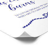 Deze Kaars Brandt Blauw Scheepvaart Trouwherdenkin Poster (Hoek)