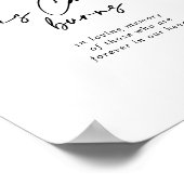 Deze Kaars Brandt Calligraphy Modern Elegant Bord Poster (Hoek)
