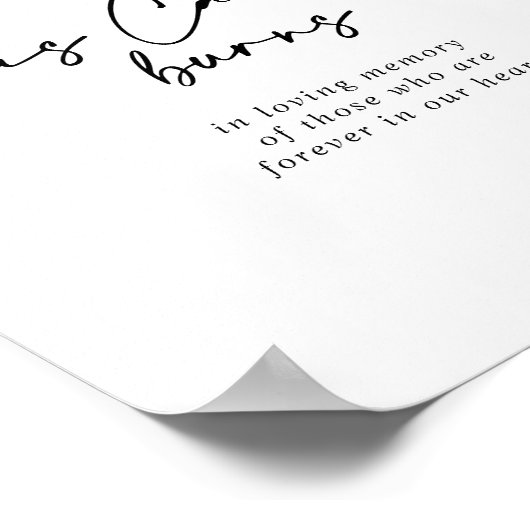 Deze Kaars Brandt Calligraphy Modern Elegant Bord Poster (Hoek)