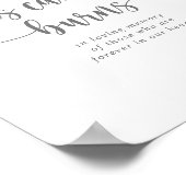 Deze Kaars Brandt Calligraphy Zilveren Bord Poster (Hoek)