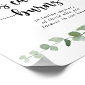 Deze Kaars Brandt Groen Delight Eucalyptus Bord Poster (Hoek)