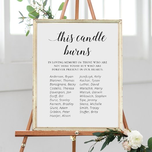 Deze kaars brandt herdenking middelbare school reü poster