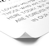 Deze Kaars Brandt Herinnerings Huwelijk Poster (Hoek)