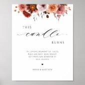 Deze kaars brandt, in herinnering Bourgondisch tro Poster (Voorkant)